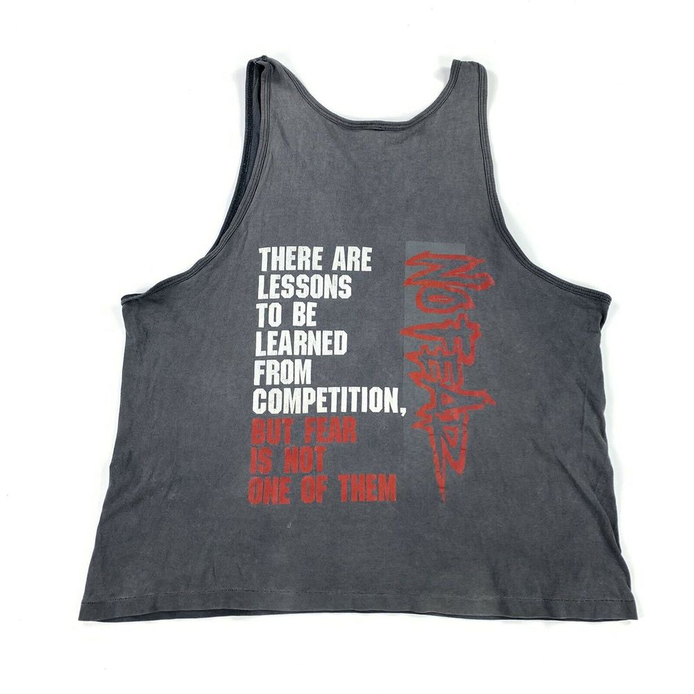 No Fear Lessons To Be Learned Faded Tank Top Shirt